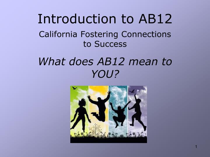 introduction to ab12