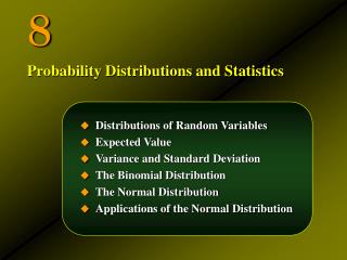 Distributions of Random Variables Expected Value Variance and Standard Deviation