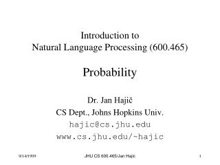 introduction to natural language processing 600 465 probability