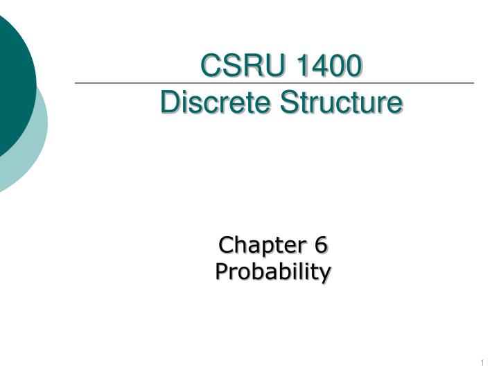 csru 1400 discrete structure