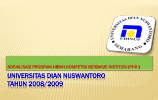 sosialisasi program hibah kompetisi berbasis institusi phki