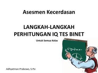 langkah langkah perhitungan iq tes binet