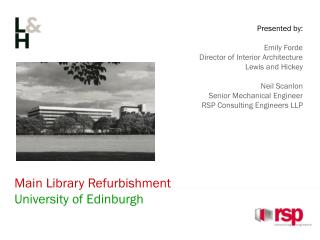 Main Library Refurbishment University of Edinburgh