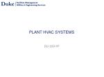 PLANT HVAC SYSTEMS