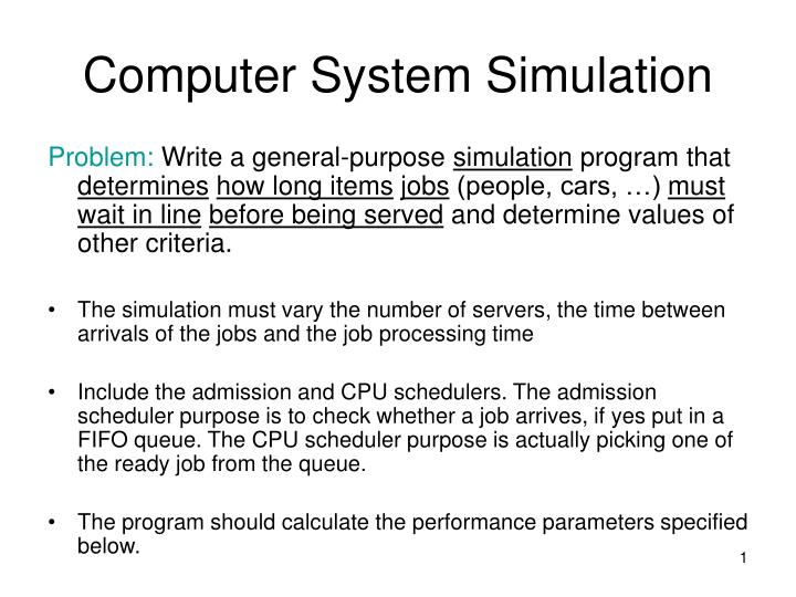 computer system simulation