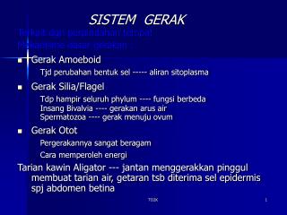 sistem gerak