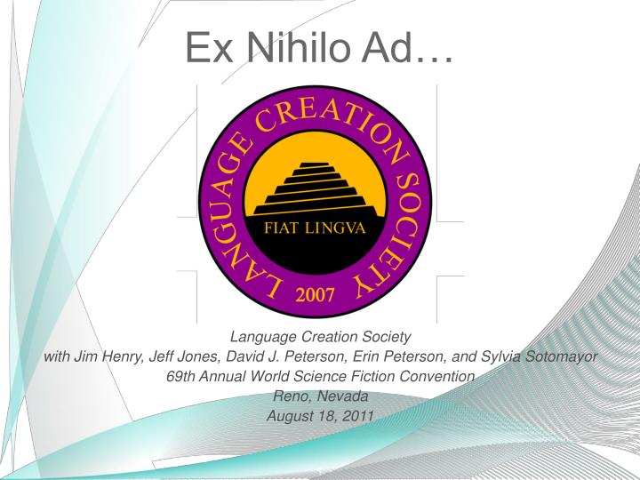 ex nihilo ad