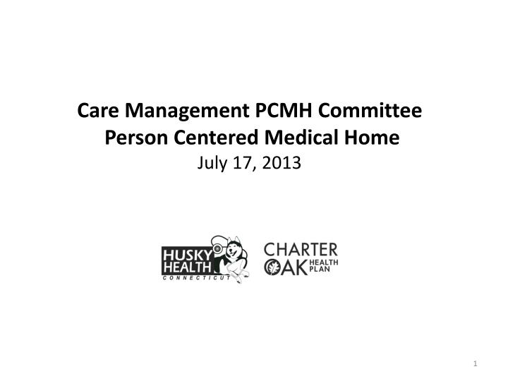 care management pcmh committee person centered medical home july 17 2013
