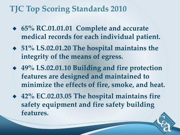 tjc top scoring standards 2010