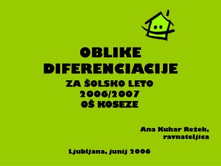 oblike diferenciacije