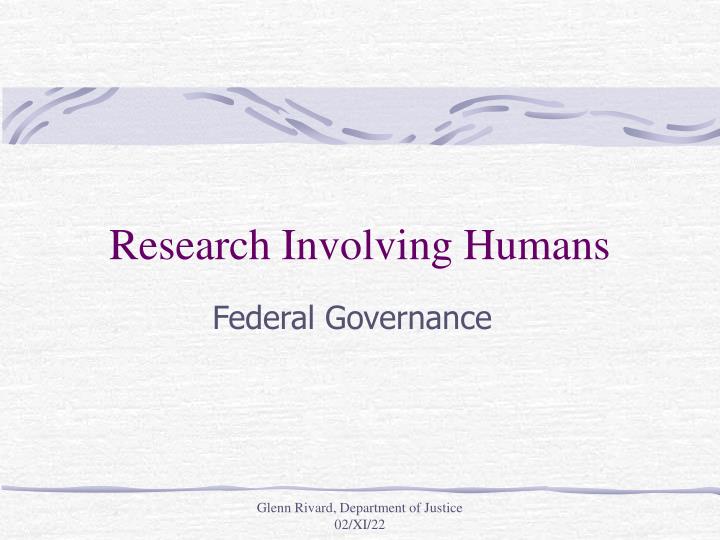 research involving humans
