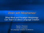 Down with Morphemes! - slide 1