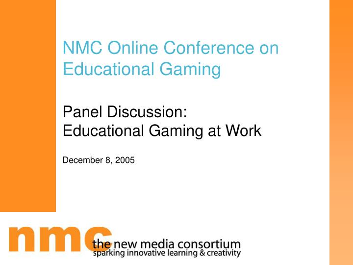 nmc online conference on educational gaming