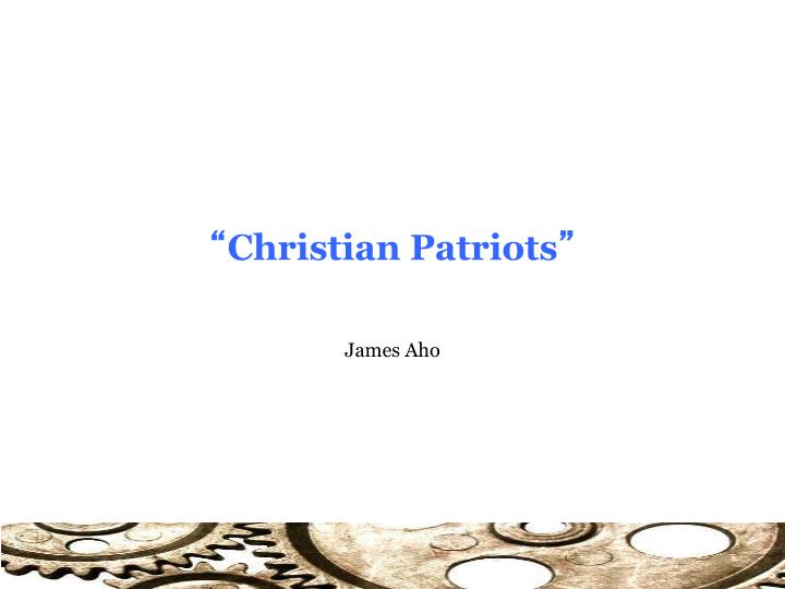 christian patriots
