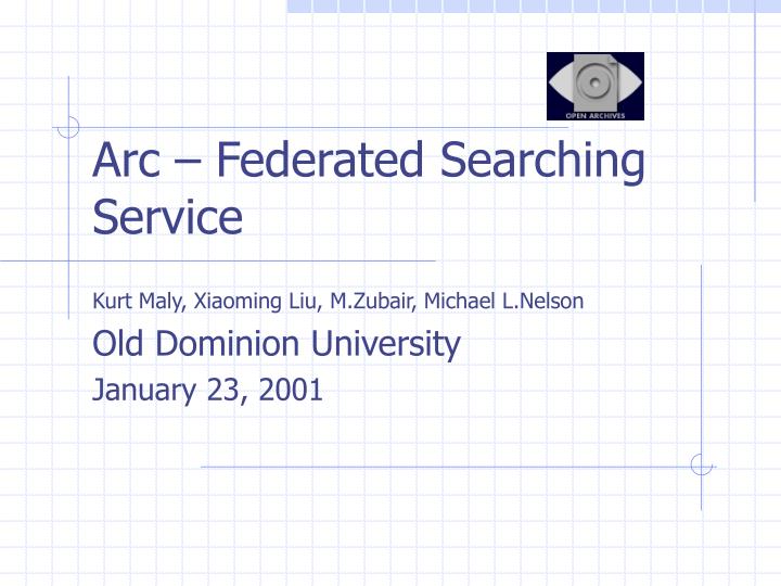 arc federated searching service
