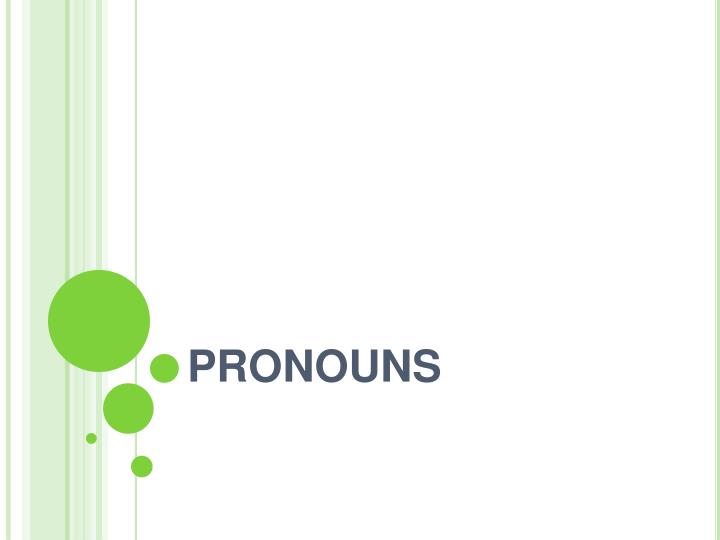 pronouns