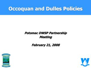 Occoquan and Dulles Policies