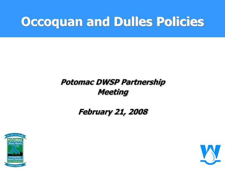 occoquan and dulles policies