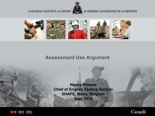Assessment Use Argument