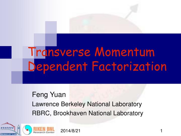 transverse momentum dependent factorization