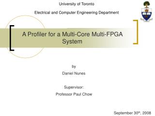 A Profiler for a Multi-Core Multi-FPGA System