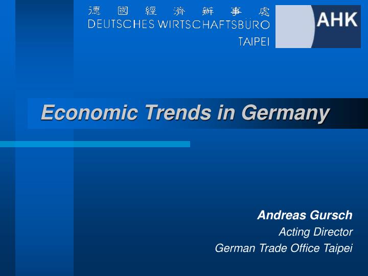 economic trends in germany