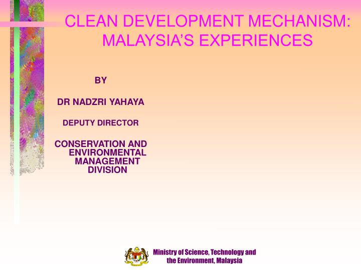clean development mechanism malaysia s experiences