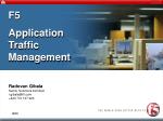 F5 Application Traffic Management - slide 1