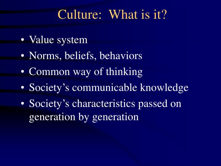 culture what is it