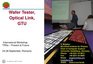 International Workshop TRDs – Present &amp; Future 24-28 September, Romania