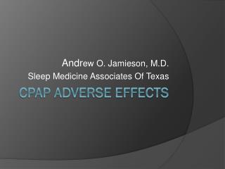 CPAP Adverse Effects