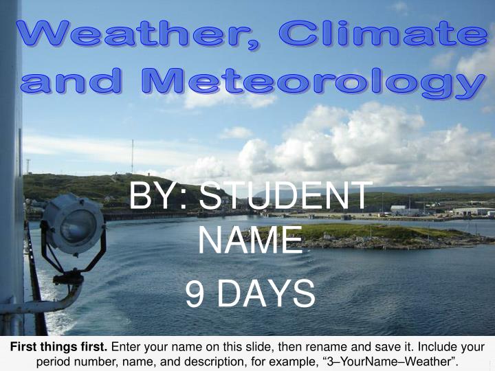 weather climate and meteorology