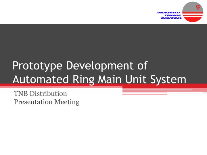 prototype development of automated ring main unit system n