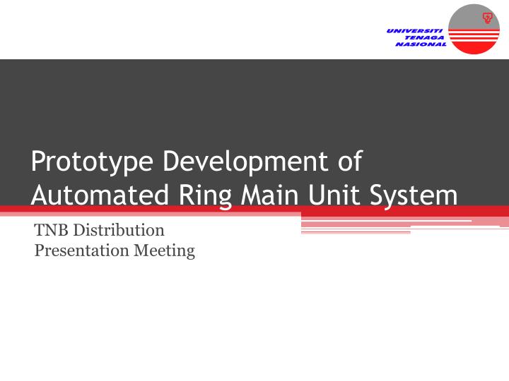 prototype development of automated ring main unit system