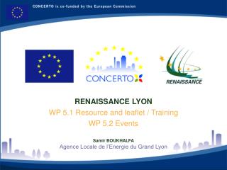 RENAISSANCE LYON WP 5.1 Resource and leaflet / Training WP 5.2 Events