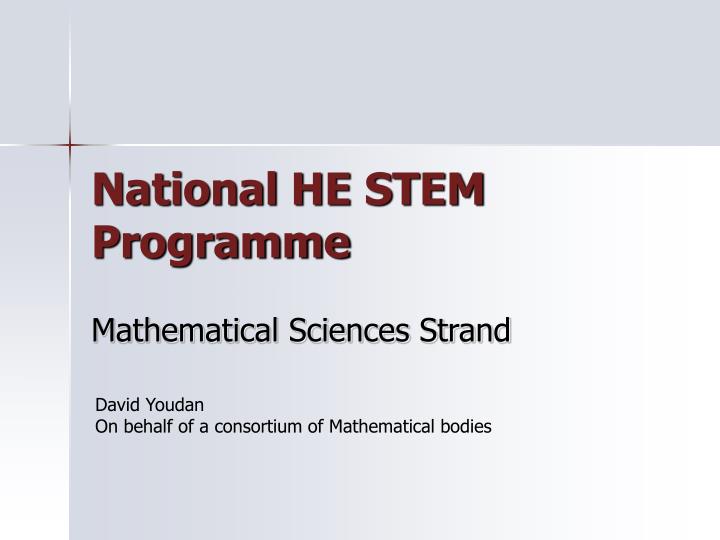 national he stem programme