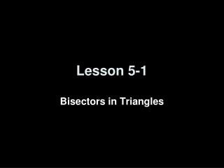 Lesson 5-1