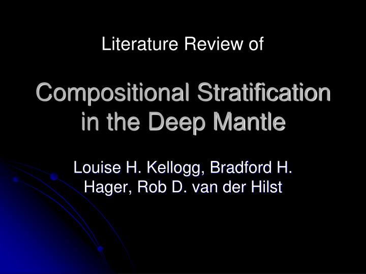 compositional stratification in the deep mantle