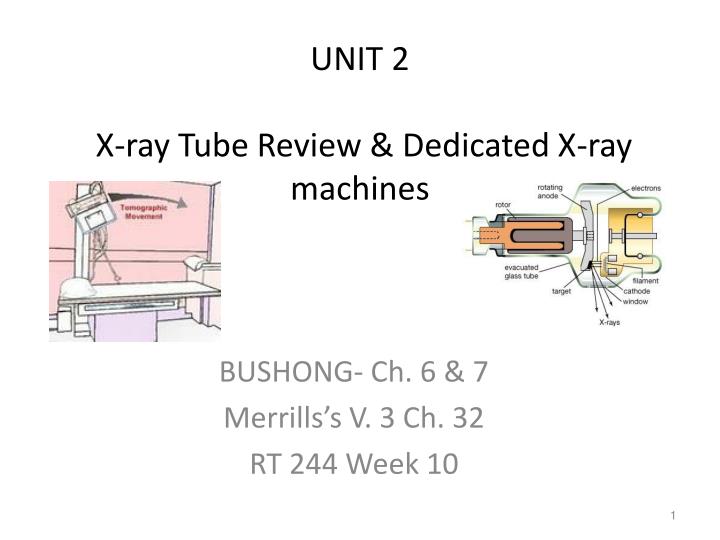 unit 2 x ray tube review dedicated x ray machines