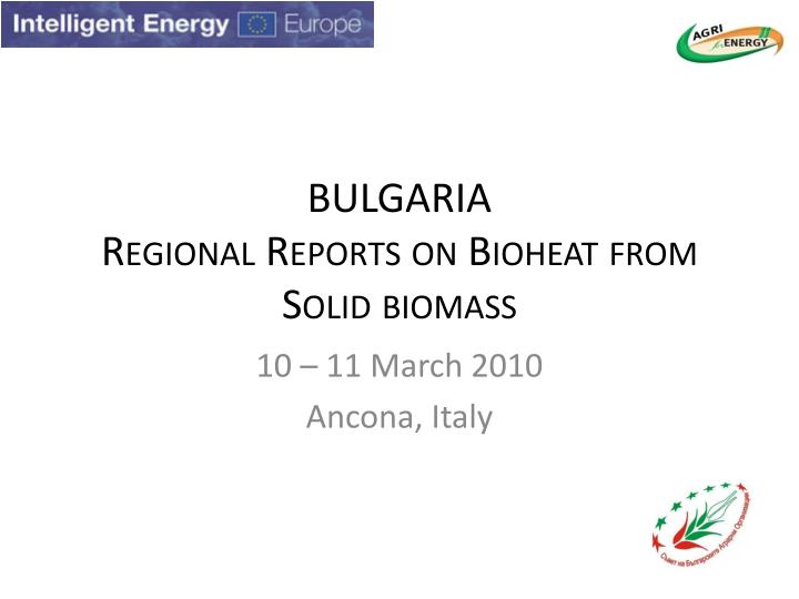 bulgaria regional reports on bioheat from solid biomass
