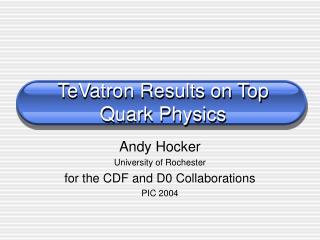 TeVatron Results on Top Quark Physics
