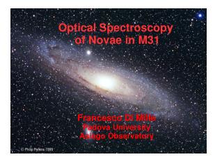 Optical Spectroscopy of Novae in M31