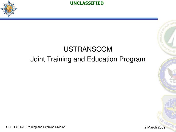 ustranscom joint training and education program