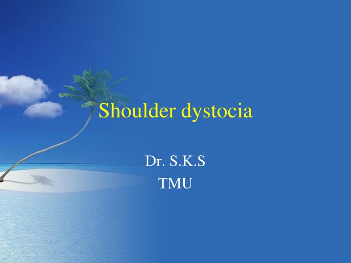 shoulder dystocia