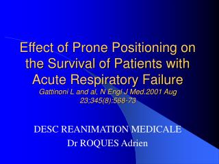 desc reanimation medicale dr roques adrien