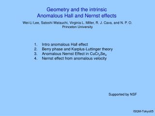 Intro anomalous Hall effect Berry phase and Karplus-Luttinger theory