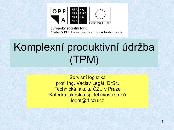 komplexn produktivn dr ba tpm