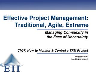 effective project management traditional agile extreme