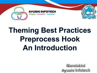 Theming Best Practices Preprocess Hook An Introduction