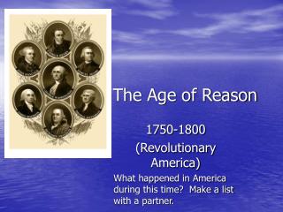 The Age of Reason